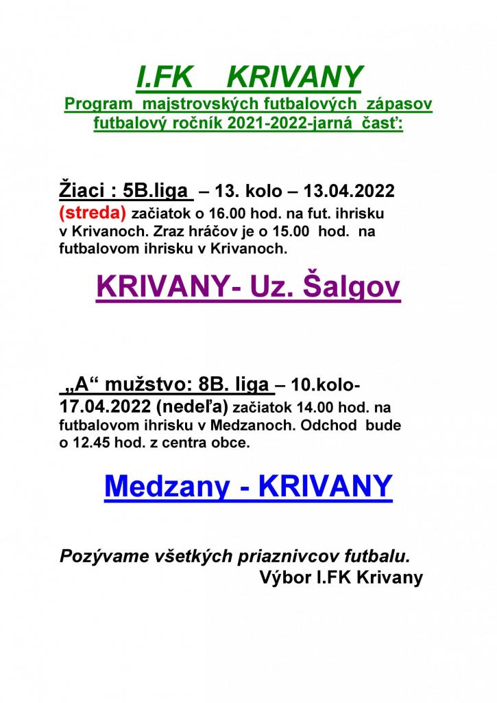 1. FK Krivany