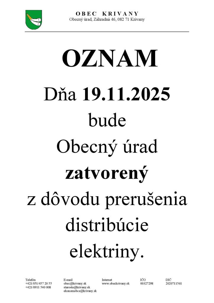 oznam