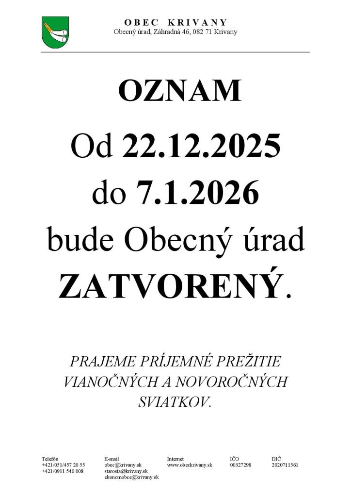 oznam
