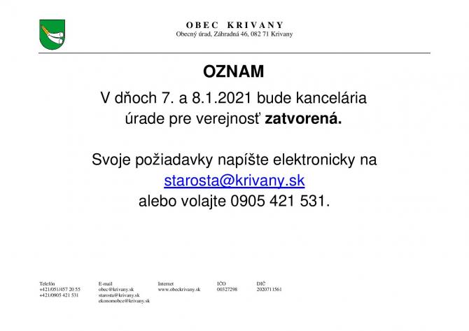 oznam 