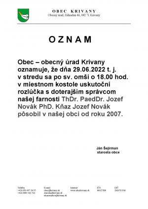 oznam 