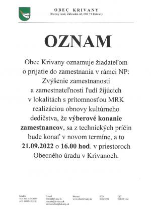 oznam 