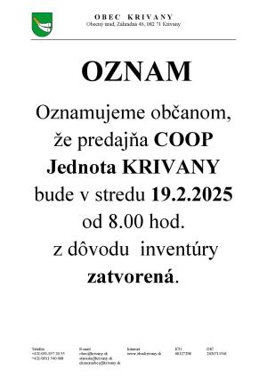 oznam