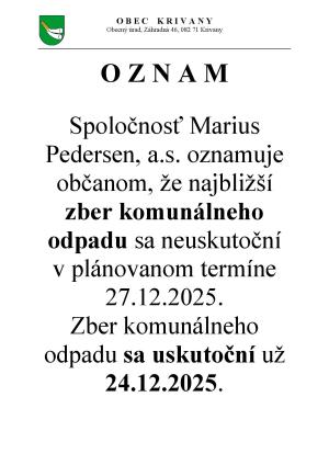 oznam
