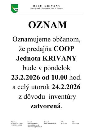 oznam